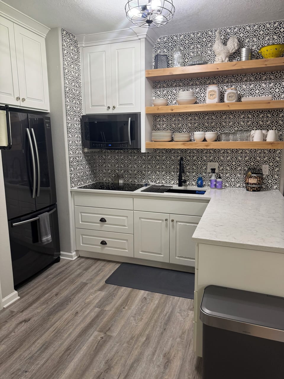 full kitchen with convection oven