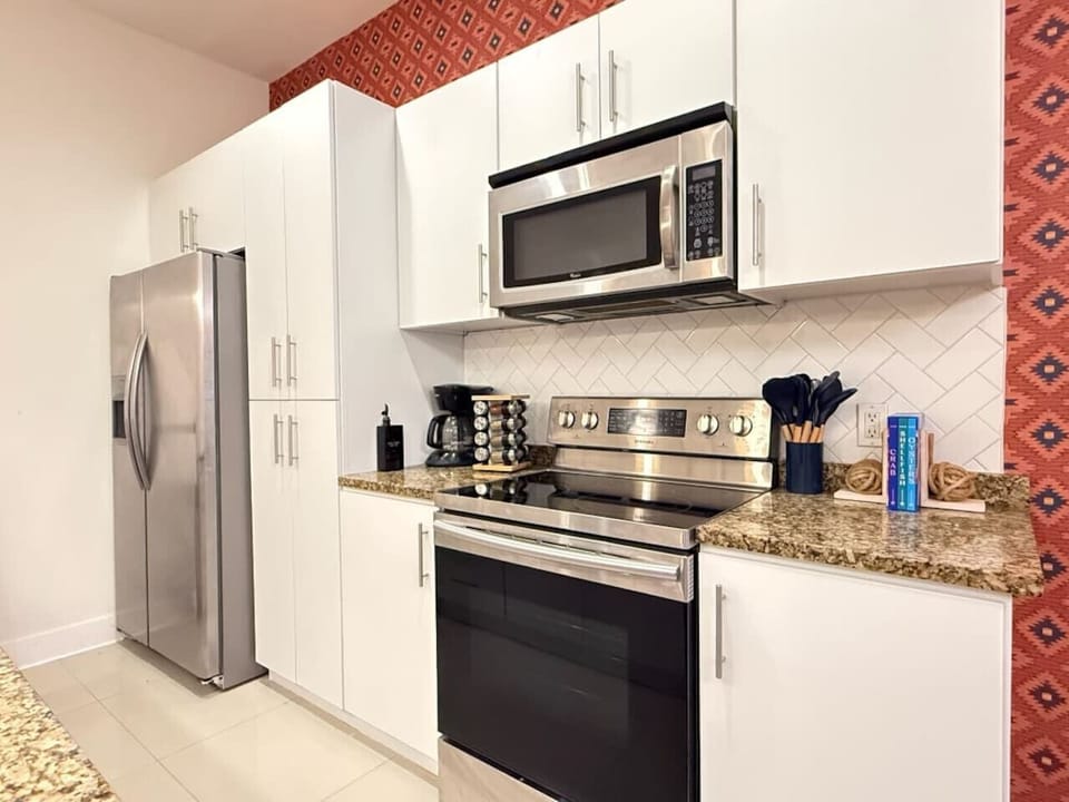 Fully stocked kitchen