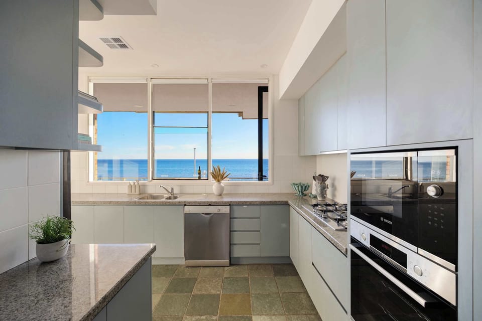 Open kitchen, with everything you will need to cook for family and friends. Basic consumables such as coffee pods, tea, salt, pepper, olive oil are provided