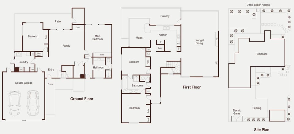 The floorplan of the home - so you can work out where you, your family and friends will be sleeping!