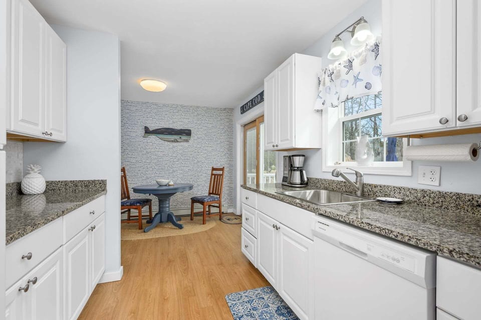 Cook a meal at home in the fully equipped kitchen