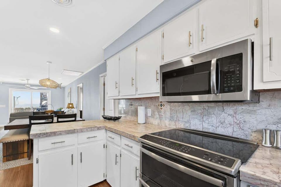 Kitchen designed for both cooking and entertaining