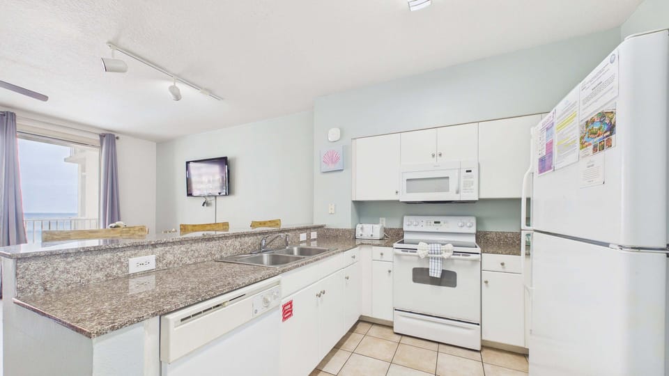 Full kitchen with all the cooking essentials and appliances for your stay