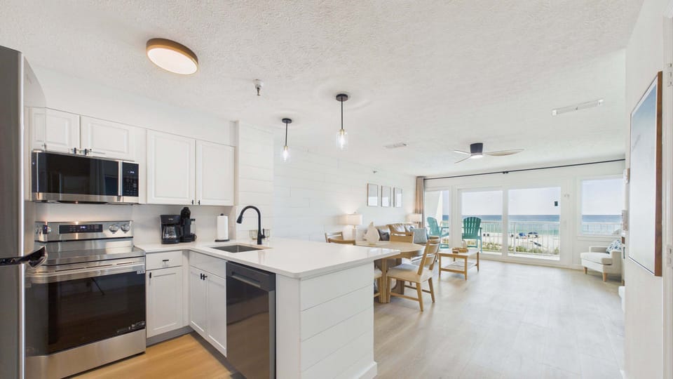 Walk into your open concept living and kitchen areas