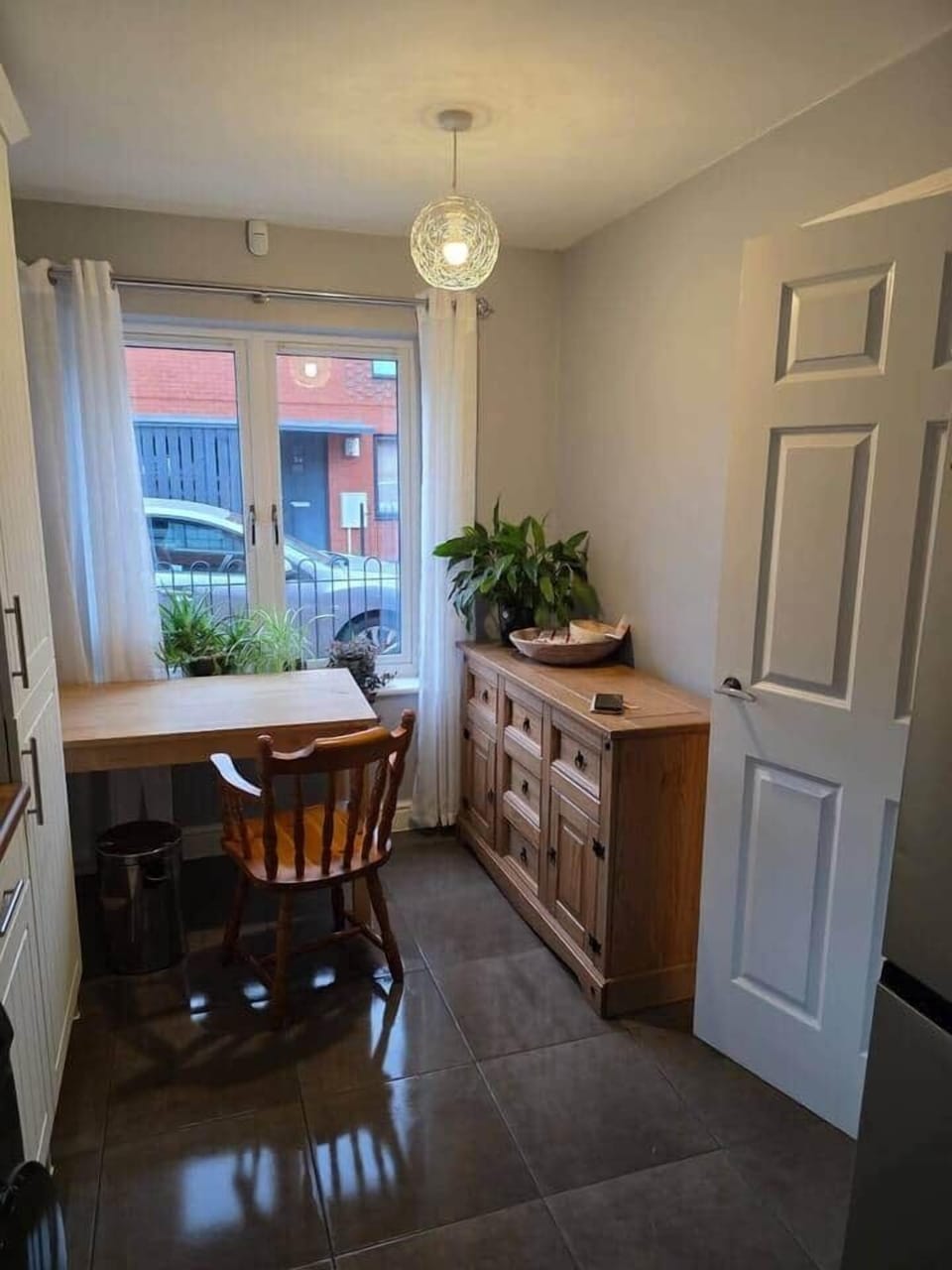 Dining area in the kitchen.