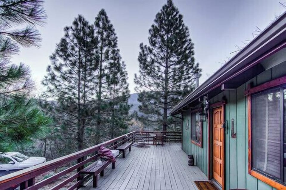 Step onto the deck and soak up fresh mountain air.