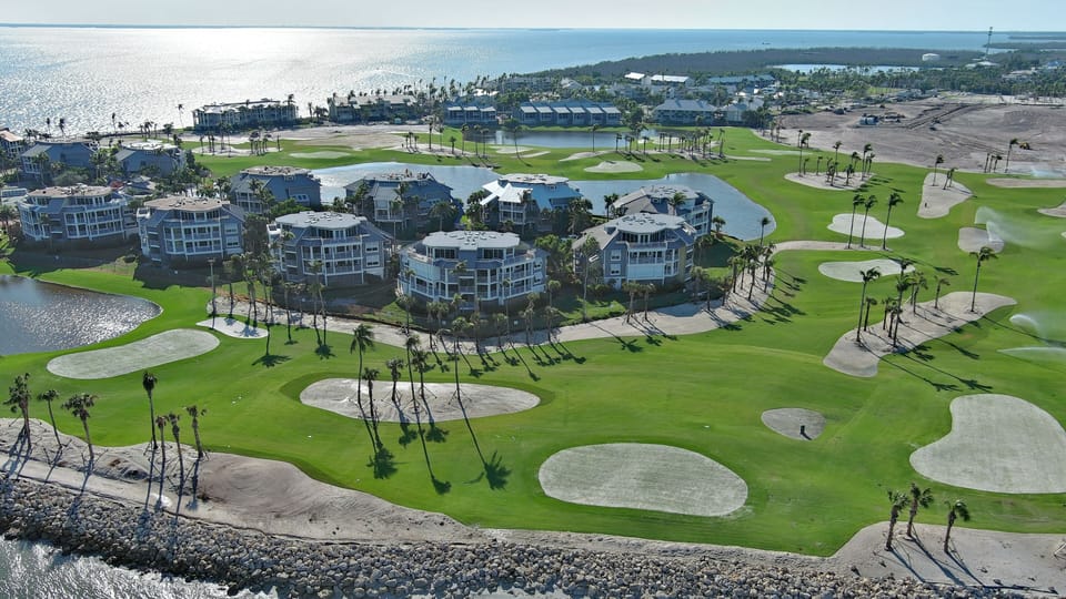 Soak up sweeping aerial views of the oceanfront resort.