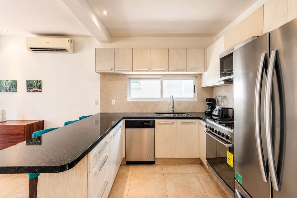 Modern kitchen with ample counter space