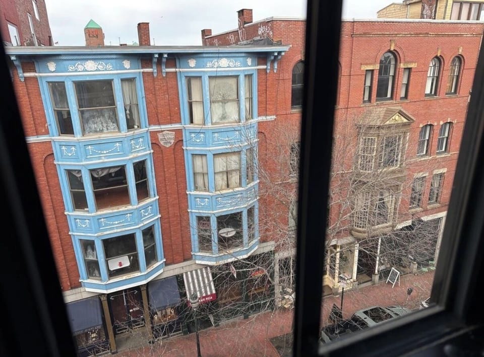 View from inside unit.