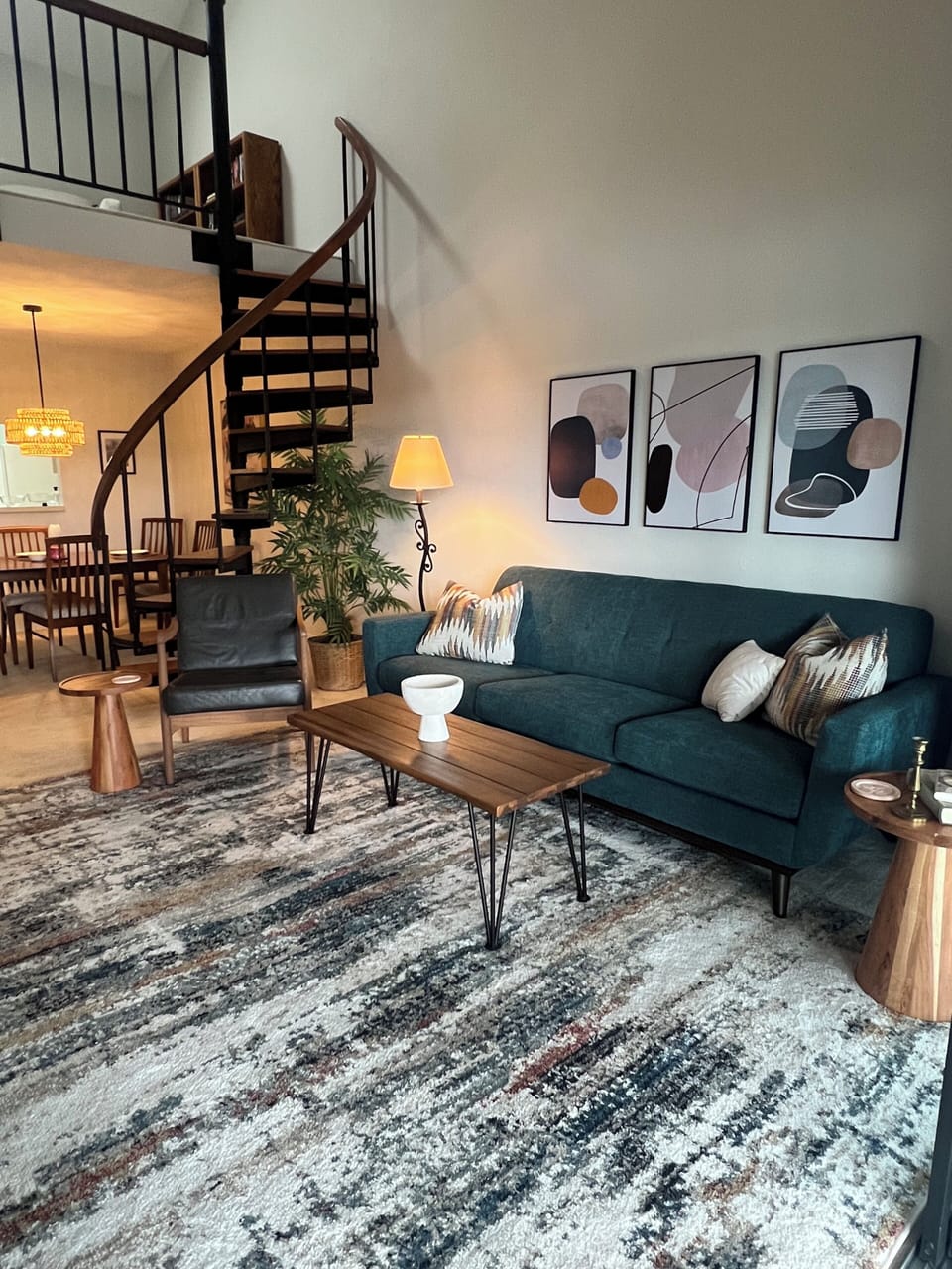 Cozy living area is perfect for relaxing