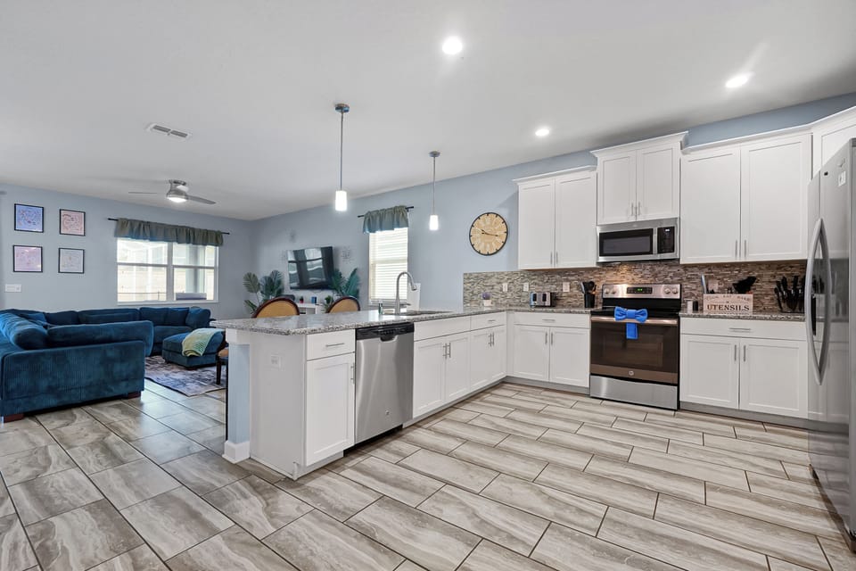 Create culinary masterpieces in this modern kitchen with chic decor