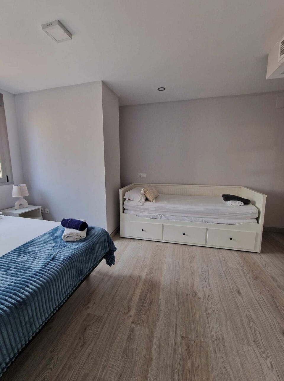 Comfortable bedroom 2, perfect for sharing, with a double bed plus a trundle.
