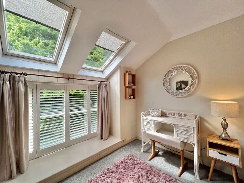 First floor bedroom 4 with double bed and jack & jill bathroom
