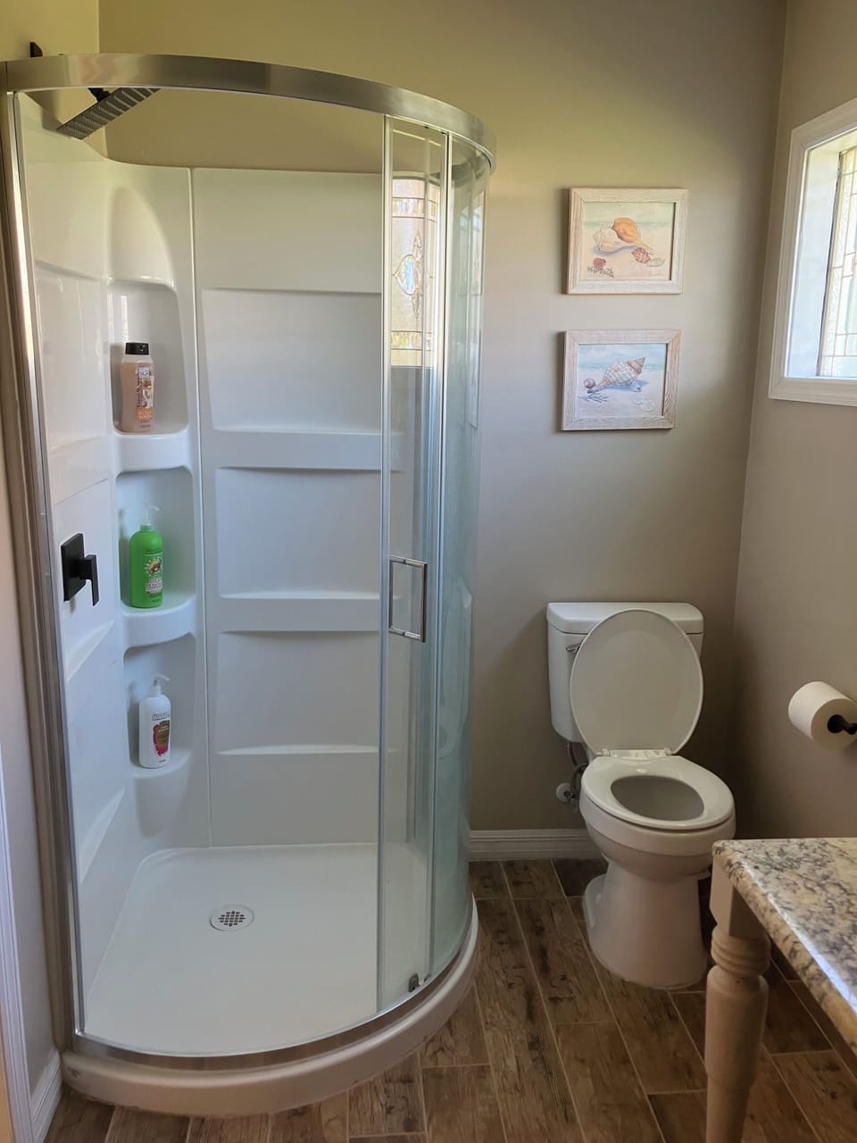 Bathroom and shower