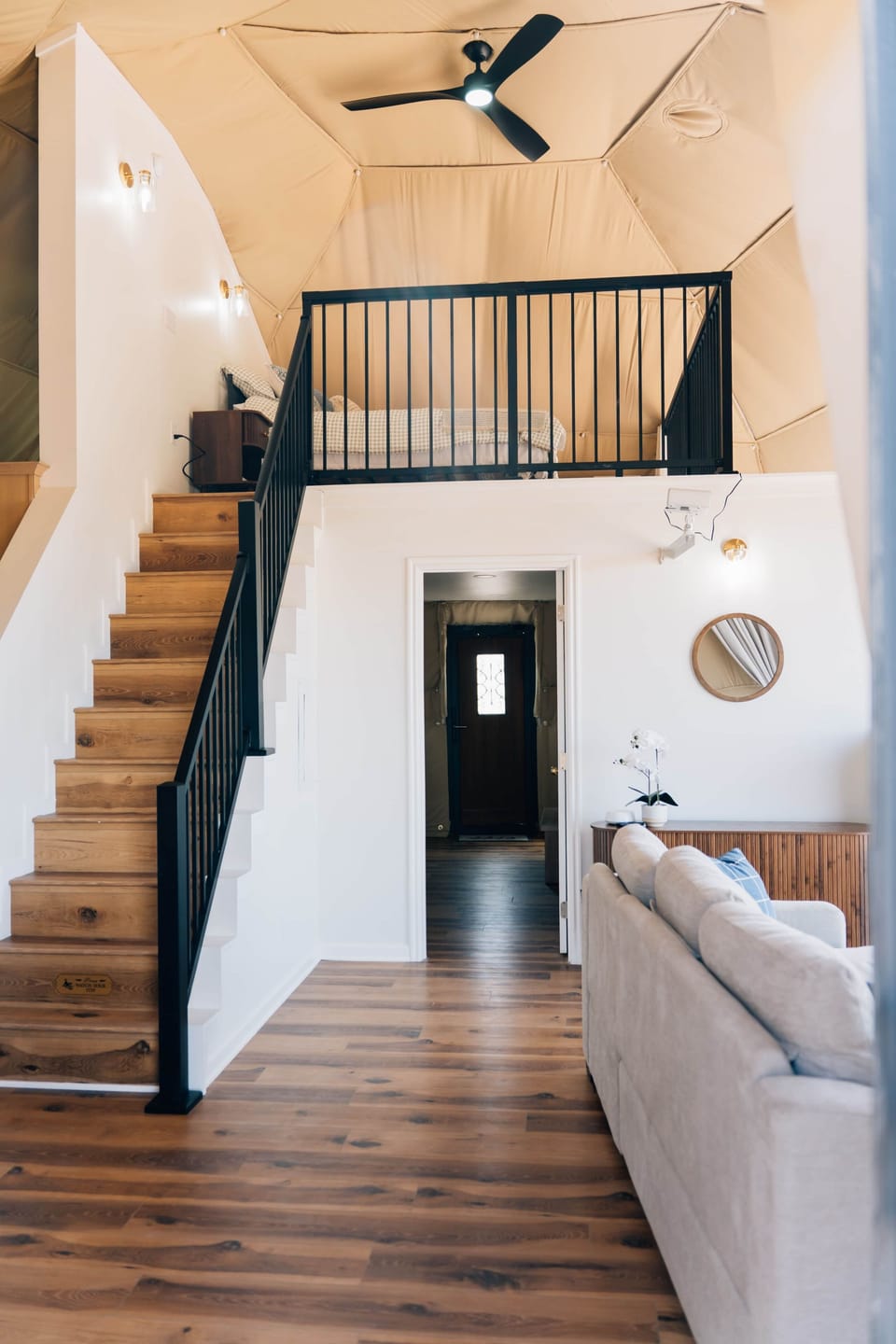 Main entrance and Stairs to Loft