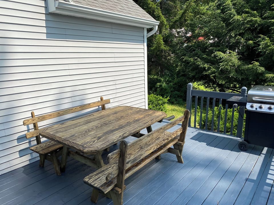 Enjoy waterfront views while eating outside!