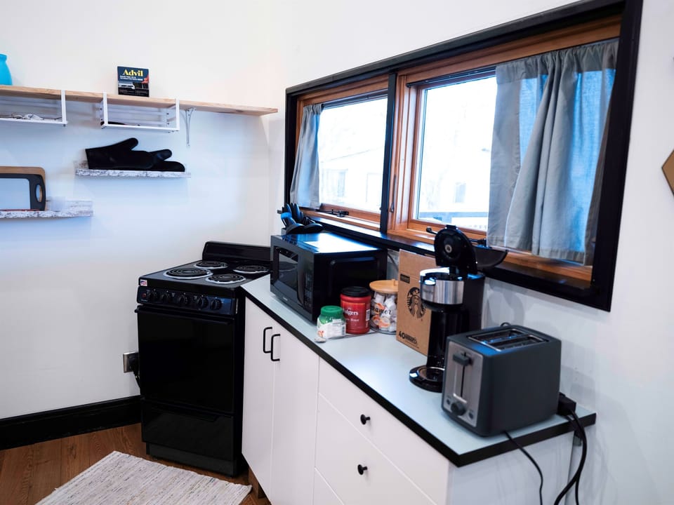 Convenient East Austin kitchen with appliances and guest-ready amenities