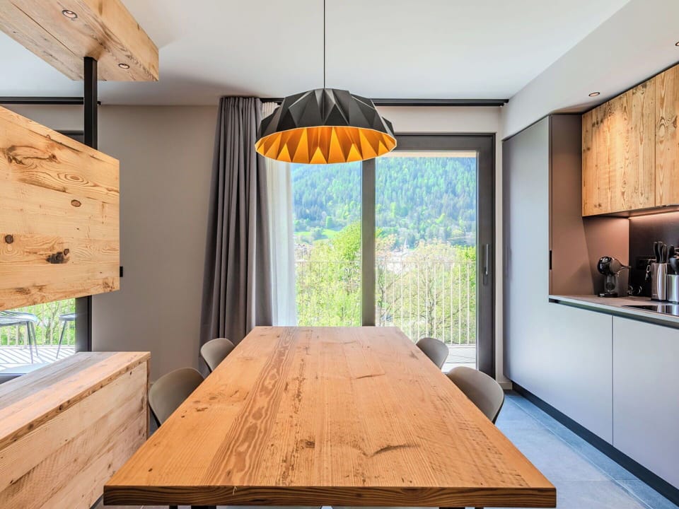 Furniture, Interior Design, Flooring, Wood, Floor, Ceiling, Light Fixture, Kitchen & Dining Room Table, Table, Lighting