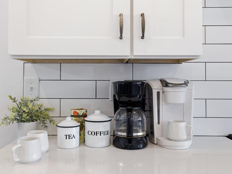 Our kitchen is stocked and designed for you to enjoy the ulitmate vacation. All the amenities and essentials to make your stay comfortable and just like home.