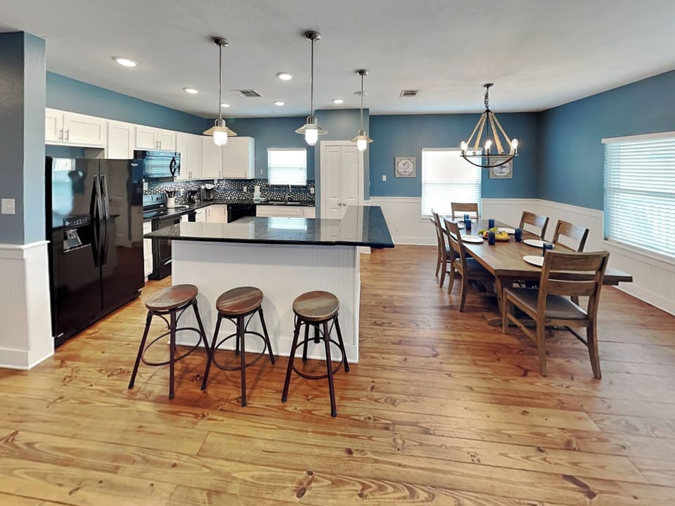 Open Concept Kitchen & Dining Area