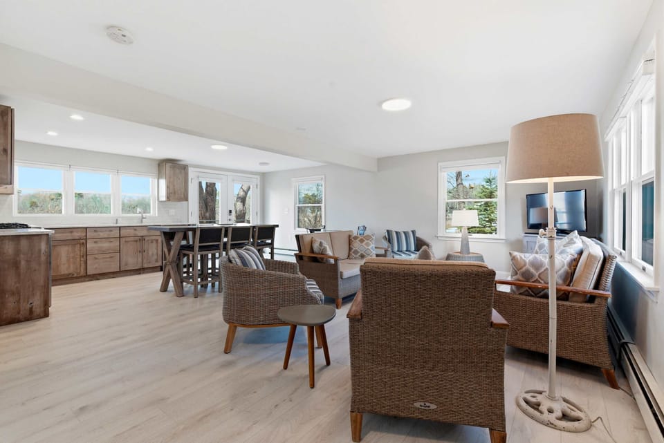Curl up in the inviting living room & stream your favorites on the smart TV​