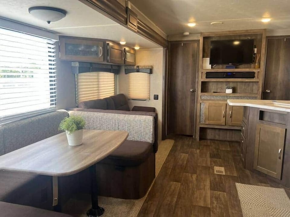 Inside the camper
