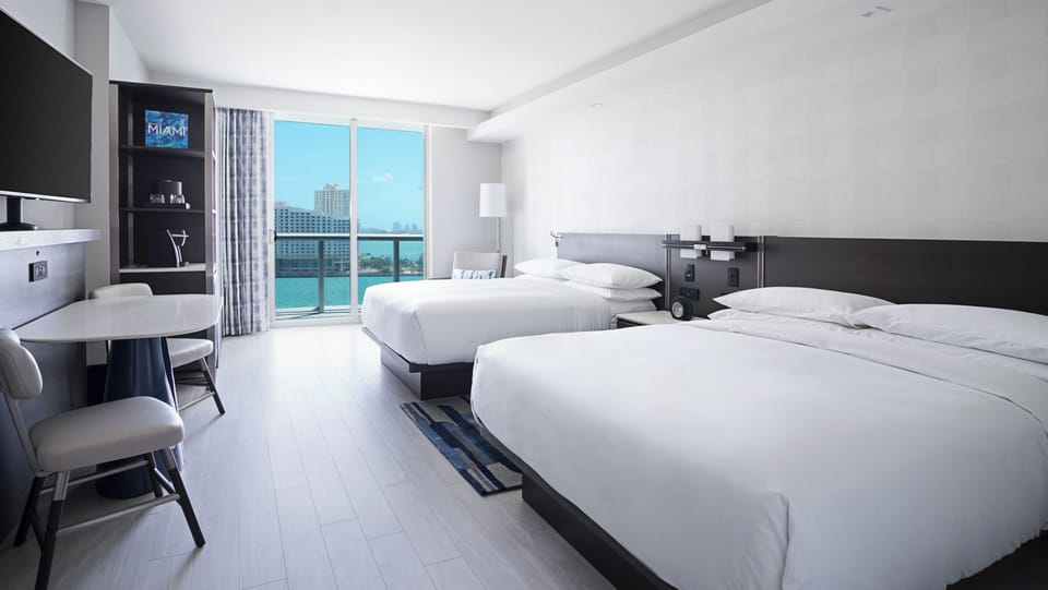 Bedroom. Interior and views may vary based on location and availability