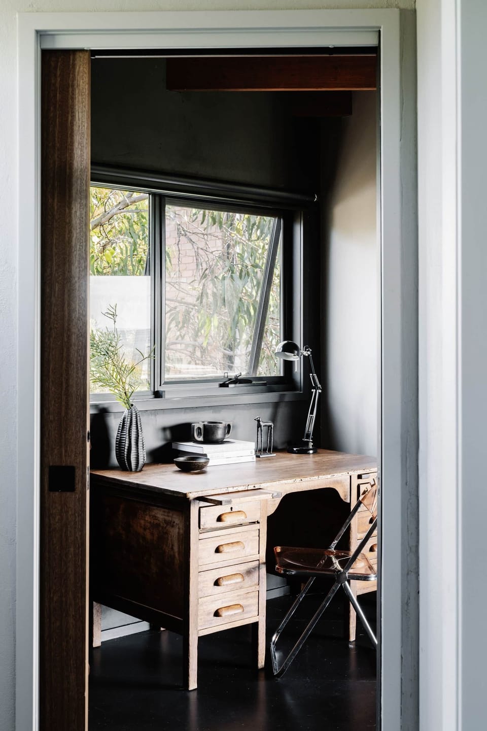 A quiet corner to work or write – part of the open plan