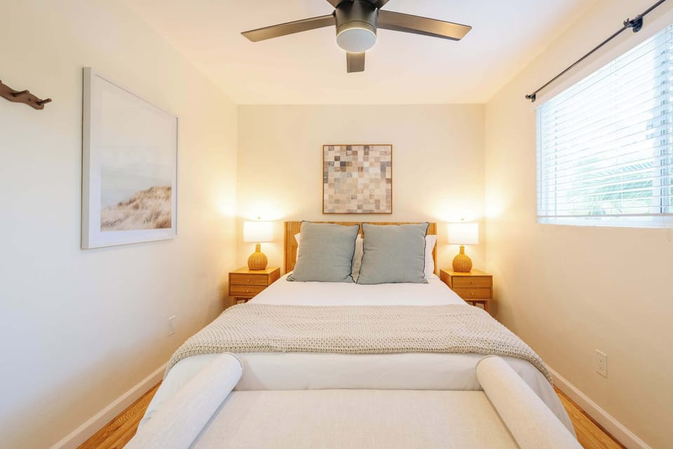 Queen bedroom designed for a relaxing and restful stay