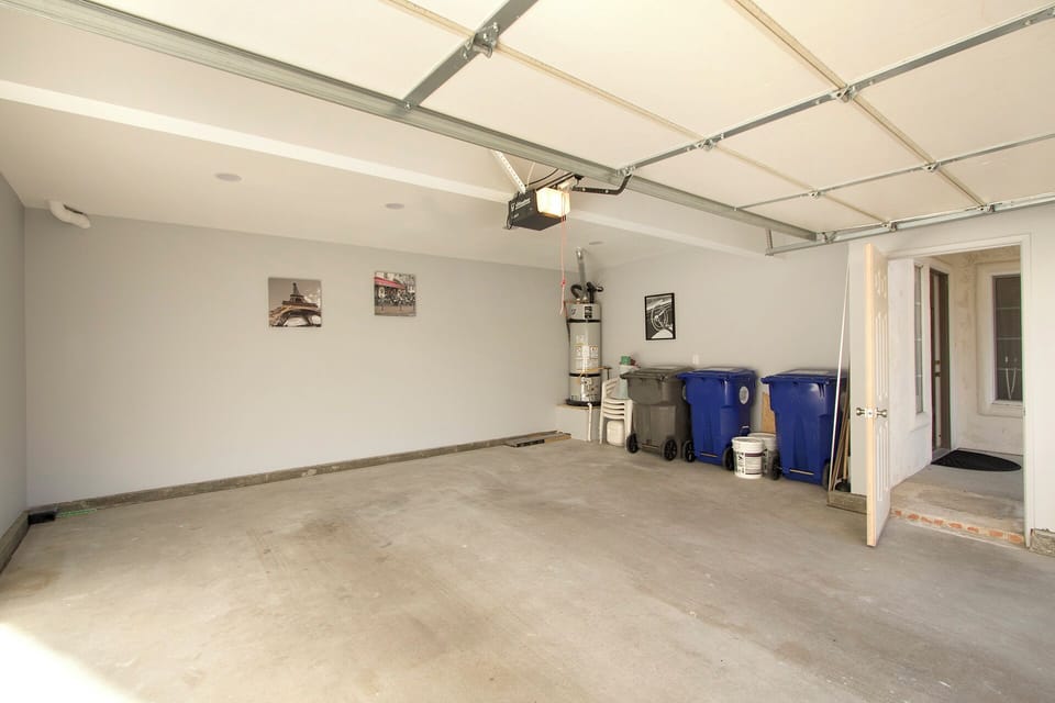 Specious 2 car garage