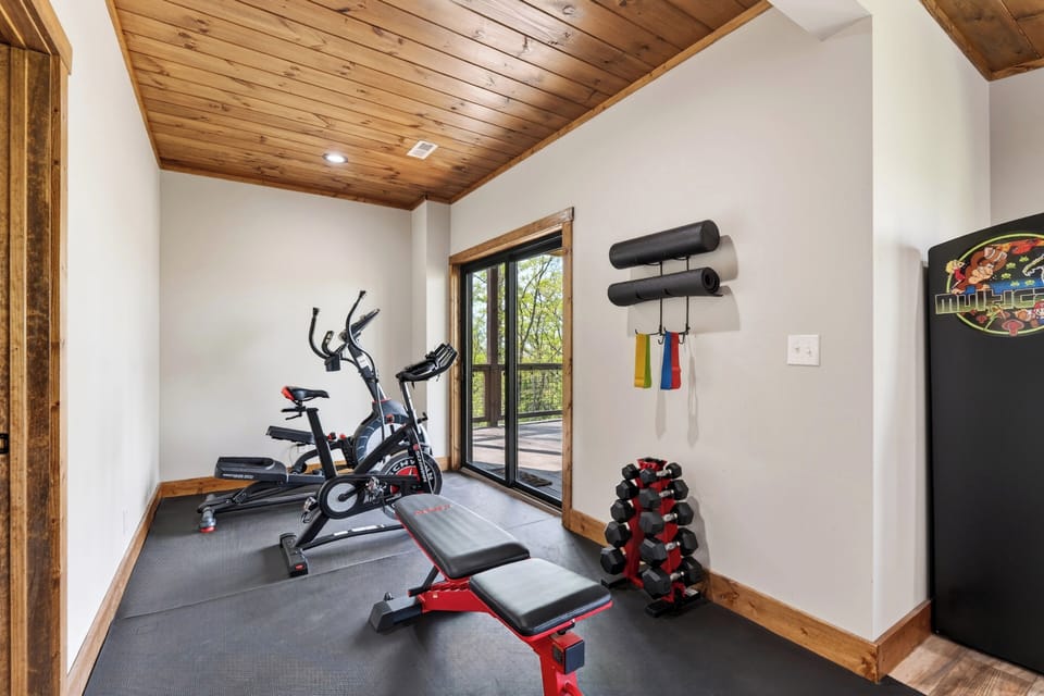 Expansive wrap-around deck featuring breathtaking views of the rolling mountain ridges.
