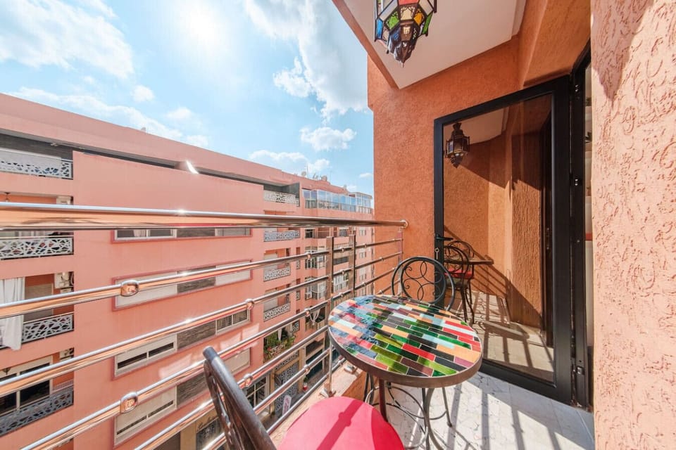 Enjoy morning coffee on your private balcony.