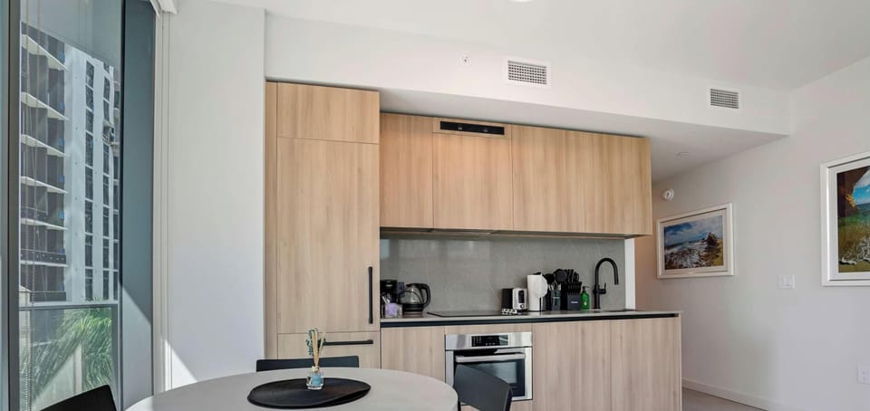 Open kitchen and dining space perfect for relaxing in.