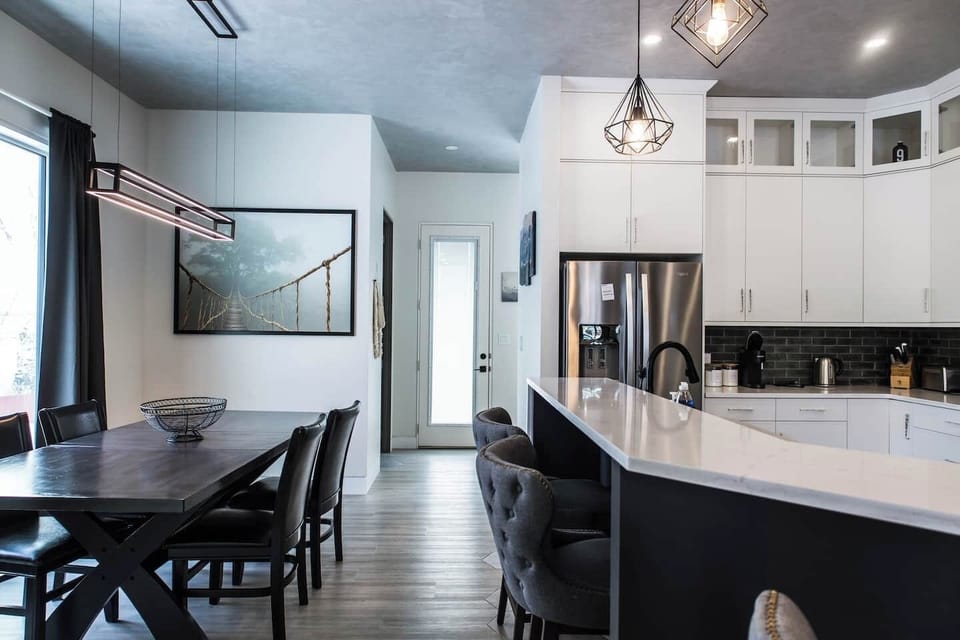 Kitchen and back entrance 
