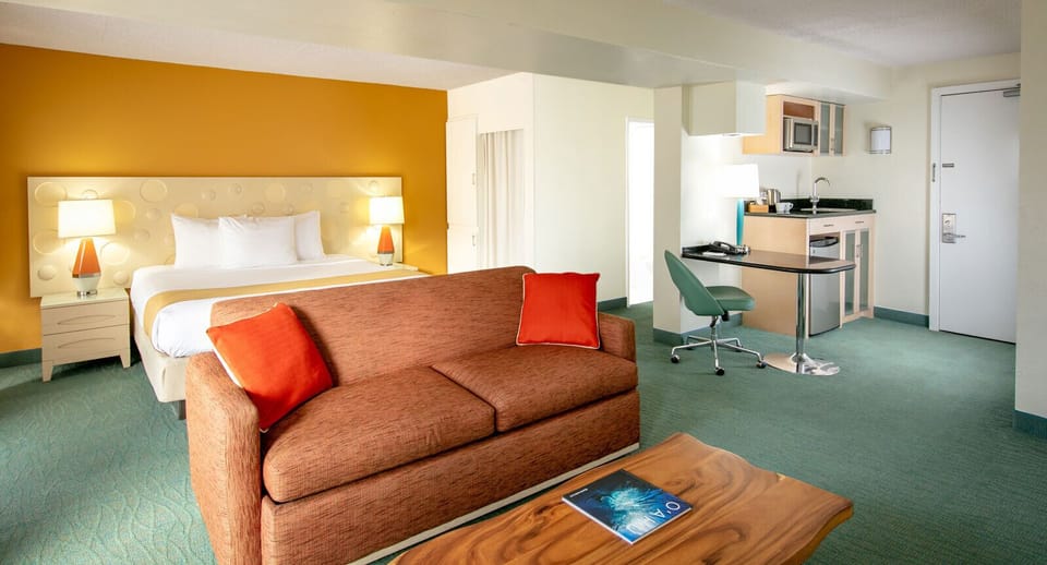 Unwind in a bright suite with handy in-room kitchenette.