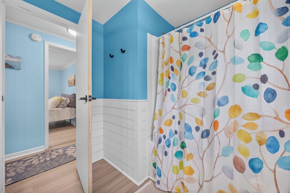 Clean, well‑maintained bathroom with Shower/tub combo, fresh linens and essentials. Designed for convenience after long beach days.