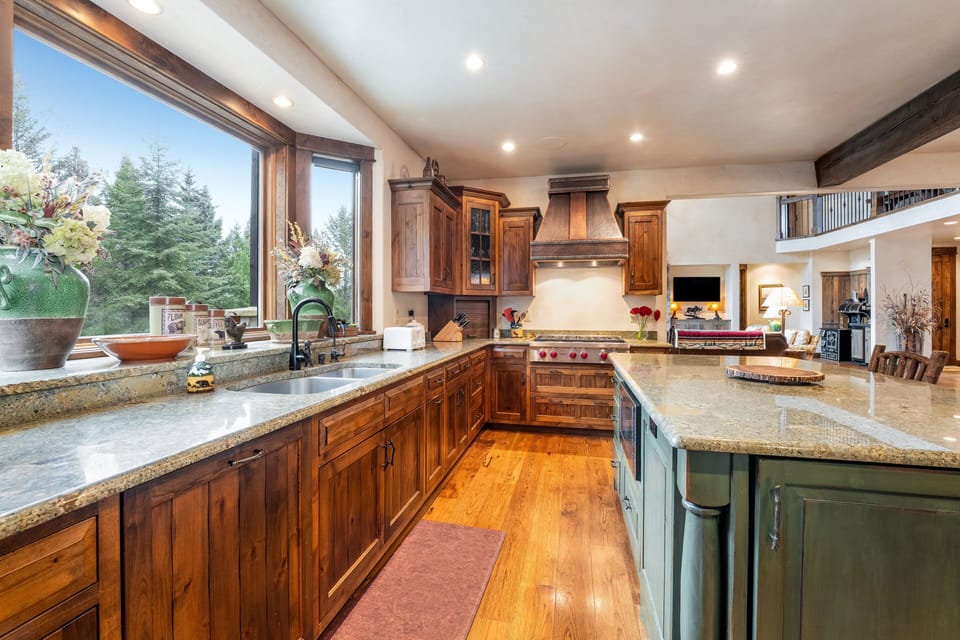 Wood finishing throughout the home. | Main Level