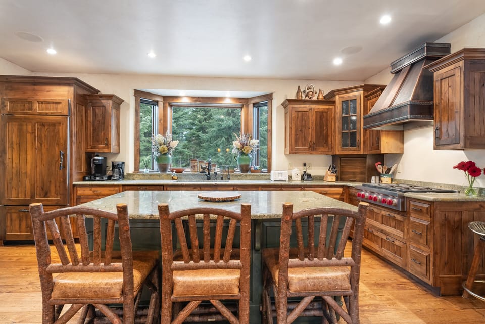 Kitchen with island seating for 3. | Main Level