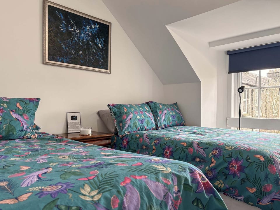 Twin bedroom | Old School House, Peebles