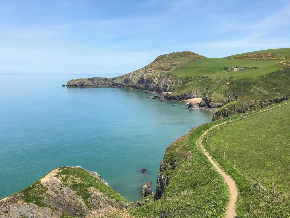 The Welsh Coastal path, four miles from site. | Misty Shepherds Hut - Wild Meadow Camping, Plwmp