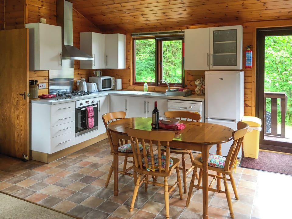 Kitchen/diner | Birch Lodge - Respole Lodges, Acharacle, near Ardnamurchan