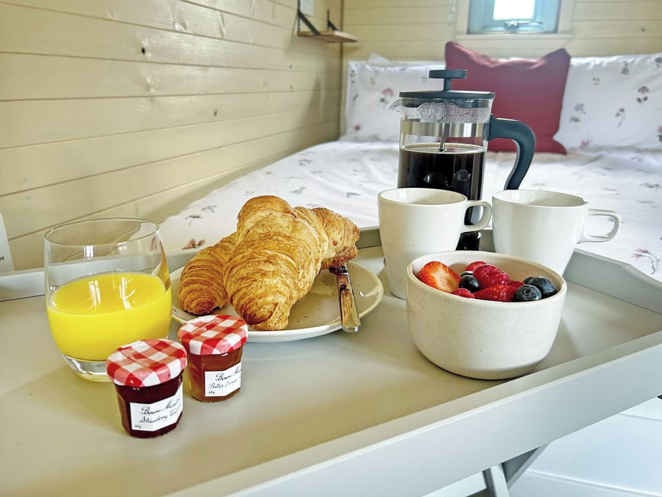 Wake up to a delicious breakfast | Daisy Pod - Barnharrow Holiday Pods, Newton Stewart