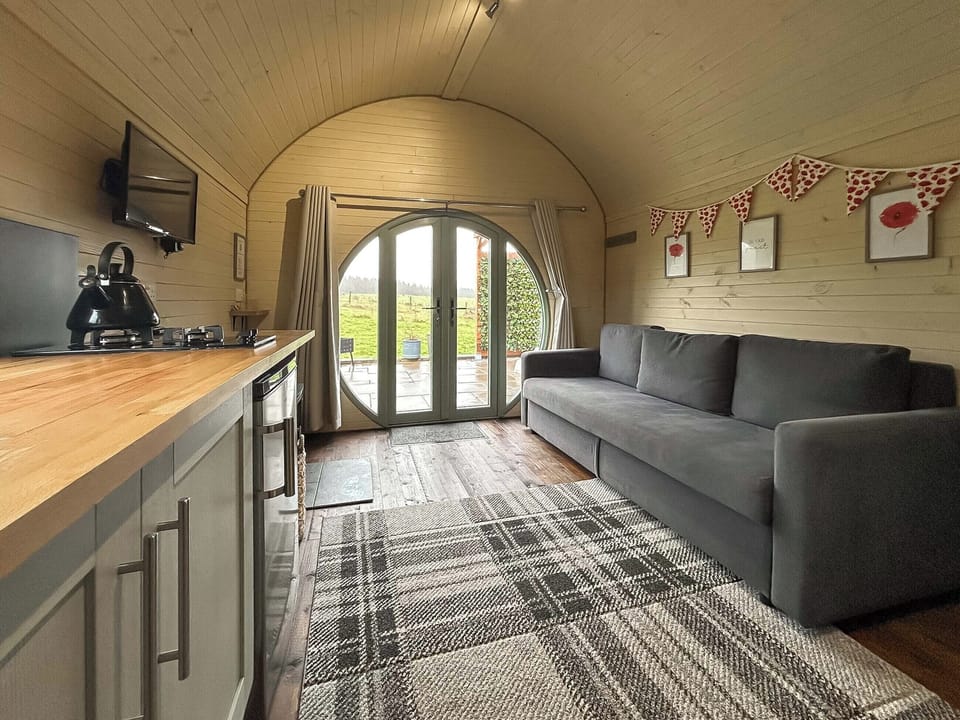 Open plan living space | Poppy Pod - Barnharrow Holiday Pods, Newton Stewart
