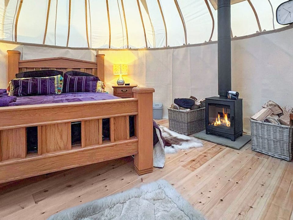 Open plan living space | Ember Sky Yurt - Redstead Accomodation, Beadnell