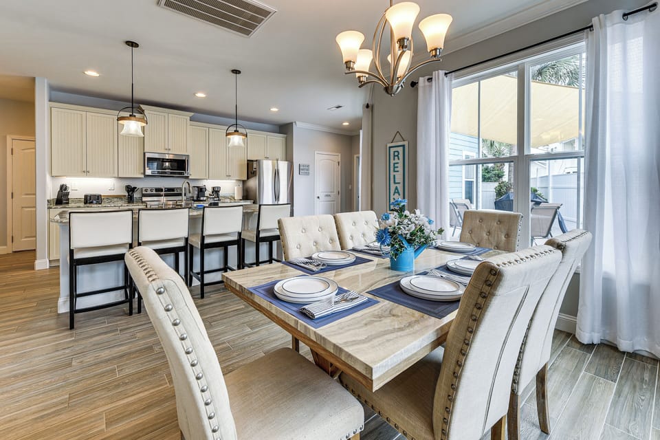 Kitchen & Dining Area | Central Heating & A/C