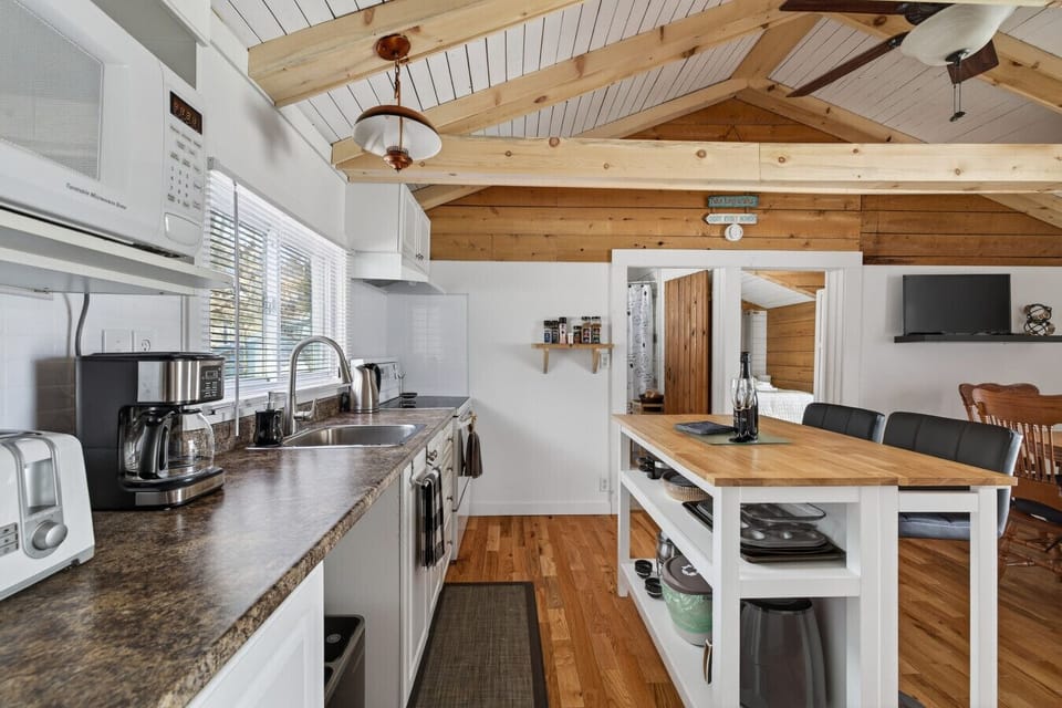 Kitchen with all natural light