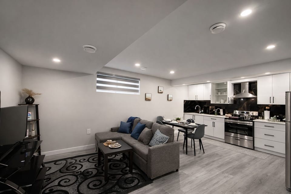 Relax in Cozy Living Room with complimentary Netflix and Amazon Prime