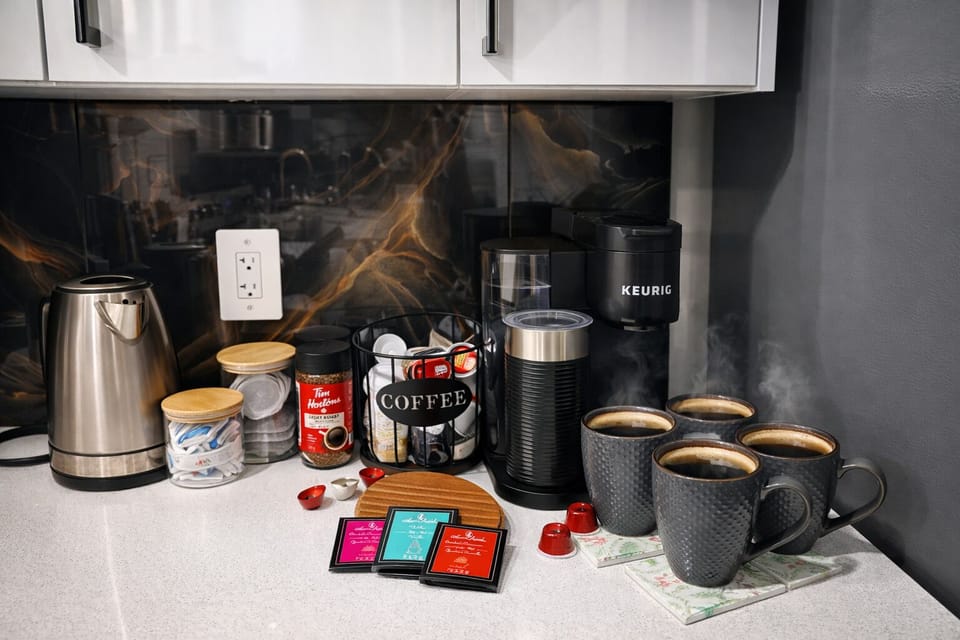 Enjoy your Mornings with complimentary tea, coffee