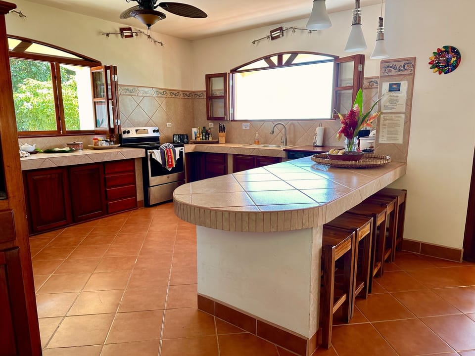 large fully equipped kitchen