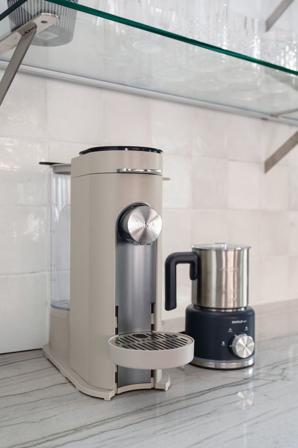Gourmet coffee station for your morning brew.